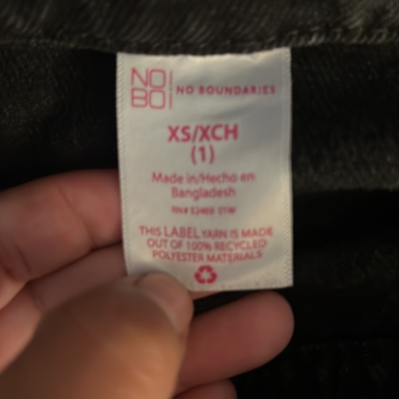 Distressed black denim jacket - Picture 2 of 5